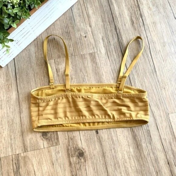 Madewell Gold Mustard Bandeau Removeable Straps - Picture 5 of 8